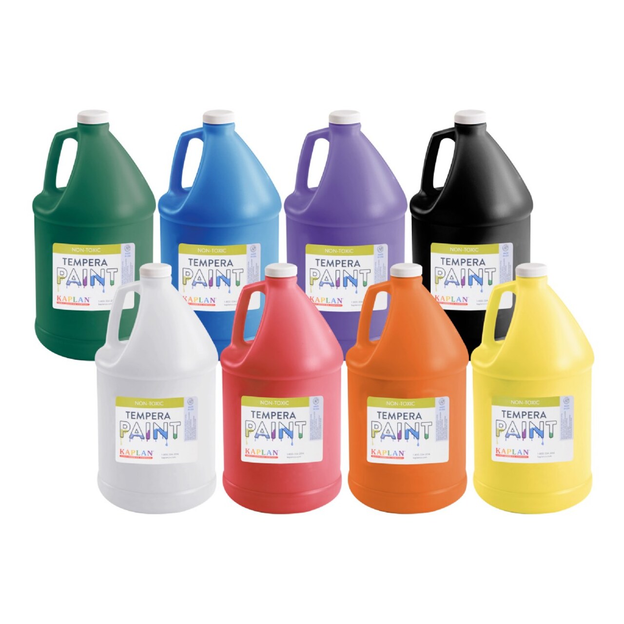 Kaplan Early Learning Company Kaplan Tempera Paint Gallon Assortment - Set of 8